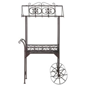 Design Toscano FU12261 28 Inch Jardin a La Francaise Flower Pushcart