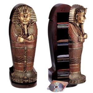 Design Toscano FY89119 9 Inch King Tut Sarcophagus CD Cabinet