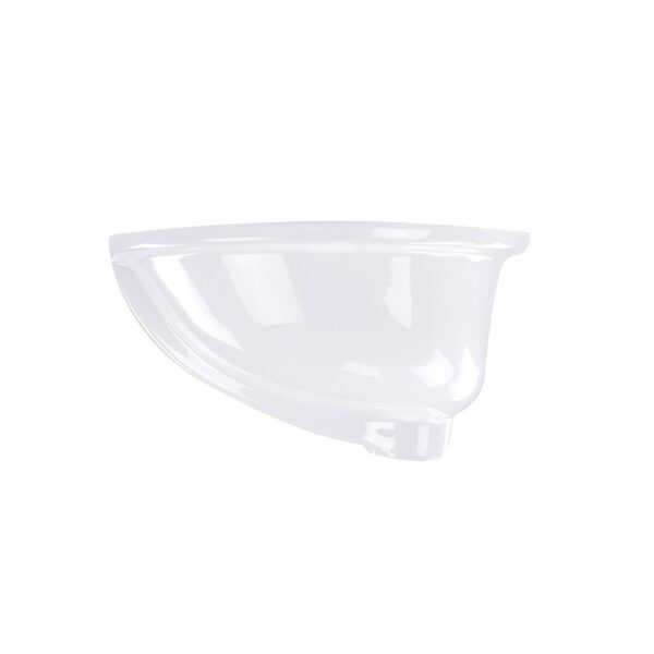 Nantucket Sinks GB-17x14-W Great Point 19.25 Inch Glazed Bottom Undermount Oval Ceramic Sink In White