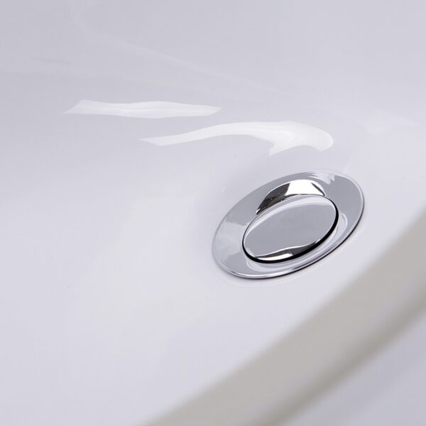 Nantucket Sinks GB-17x14-W Great Point 19.25 Inch Glazed Bottom Undermount Oval Ceramic Sink In White