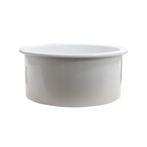 Nantucket Sinks Hyannis-18 Cape 18 inch Fireclay Round Bar-Prep Sink