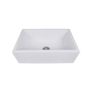 Nantucket Sinks Hyannis-30 Italian Single Bowl 30 Inch Fireclay Kitchen Sink