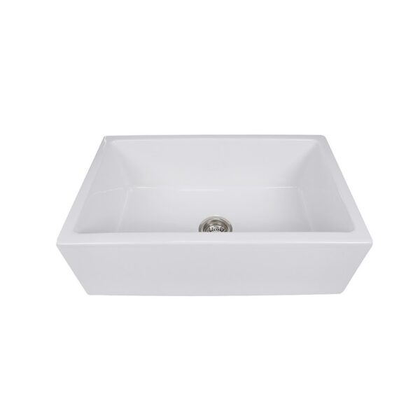 Nantucket Sinks Hyannis-30 Italian Single Bowl 30 Inch Fireclay Kitchen Sink