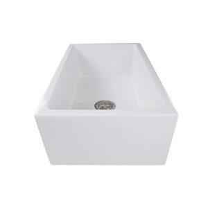 Nantucket Sinks Hyannis-30 Italian Single Bowl 30 Inch Fireclay Kitchen Sink