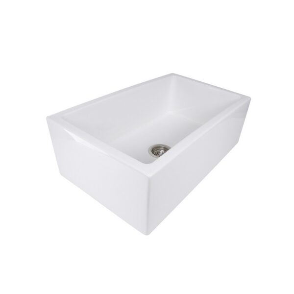 Nantucket Sinks Hyannis-30 Italian Single Bowl 30 Inch Fireclay Kitchen Sink