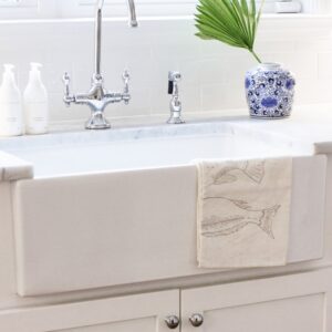 Nantucket Sinks Hyannis-30 Italian Single Bowl 30 Inch Fireclay Kitchen Sink