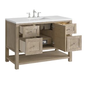 James Martin JM 330-V48 Breckenridge 48 Inch Free-Standing Single Sink Bathroom Vanity with 3 CM Top