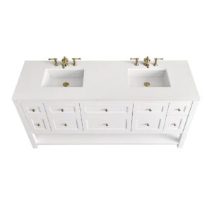 James Martin JM 330-V72 Breckenridge 72 Inch Free-Standing Double Sink Bathroom Vanity with 3 CM Top