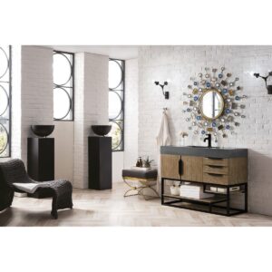 James Martin JM 388-V48 48 Inch Free-Standing Single Sink Bathroom Vanity with 3 CM Top