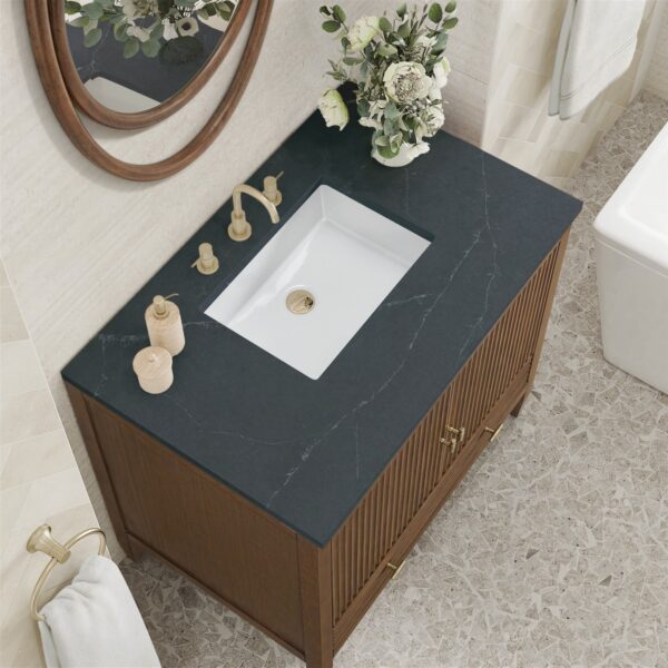 James Martin JM 485-V36 Myrrin 36 Inch Free-Standing Single Sink Bathroom Vanity with 3 CM Top