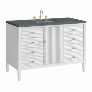 James Martin JM 485-V48 Myrrin 48 Inch Free-Standing Single Sink Bathroom Vanity with 3 CM Top