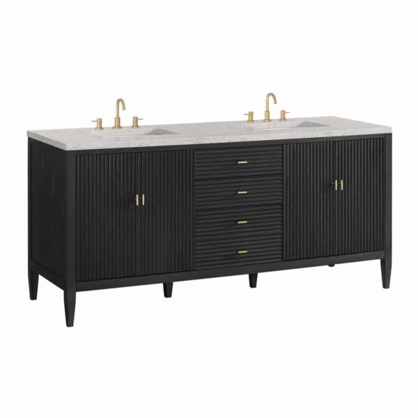 James Martin JM 485-V72 Myrrin 72 Inch Free-Standing Double Sink Bathroom Vanity with 3 CM Top