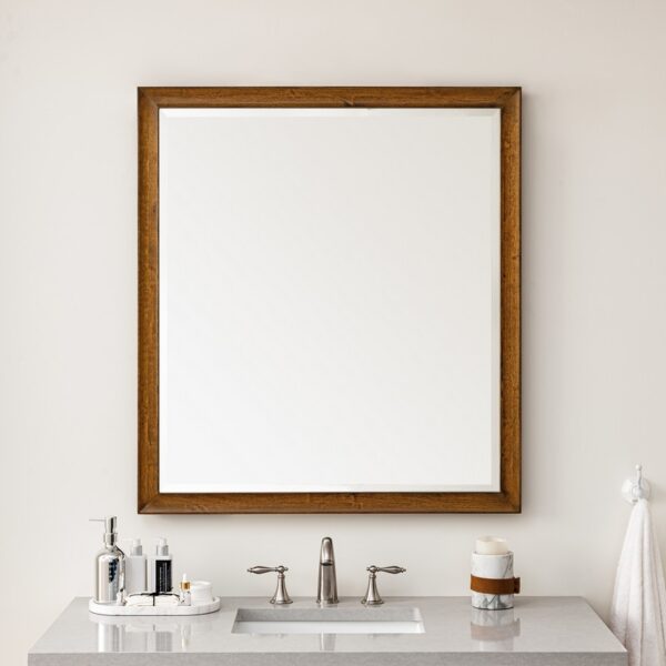 James Martin JM 735-M36 Glenbrooke 36 Inch Rectangle Soft Maple Solid Bathroom Mirror