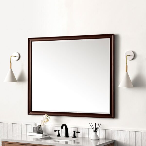 James Martin JM 735-M48 Glenbrooke 48 Inch Rectangle Soft Maple Solid Bathroom Mirror