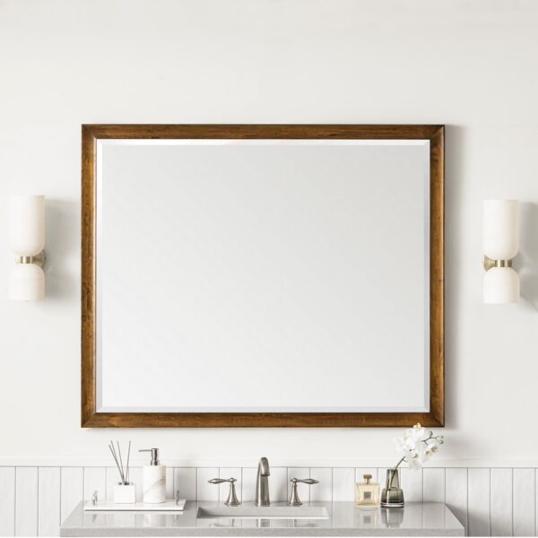 James Martin JM 735-M48 Glenbrooke 48 Inch Rectangle Soft Maple Solid Bathroom Mirror