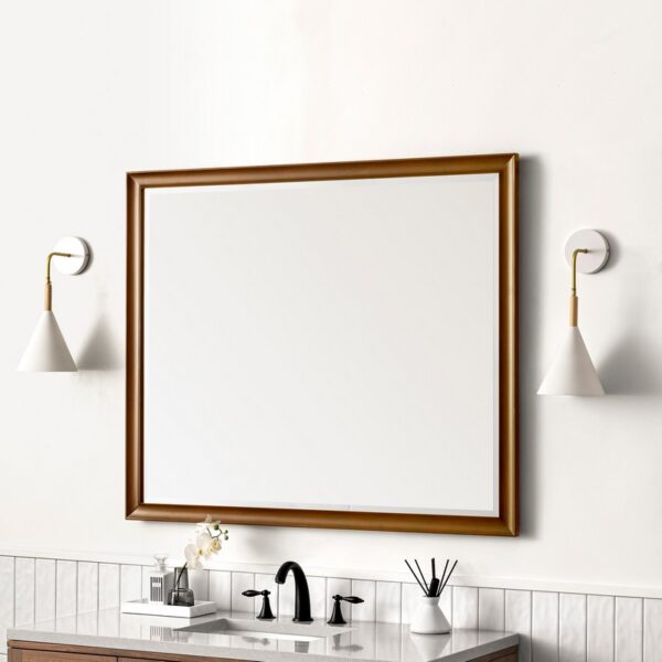 James Martin JM 735-M48 Glenbrooke 48 Inch Rectangle Soft Maple Solid Bathroom Mirror