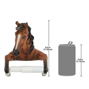 Design Toscano JQ10174 6 1/2 Inch Steady Stallion Toilet Paper Holder