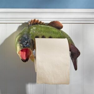 Design Toscano JQ10197 9 Inch Reeling Trout Toilet Paper Holder