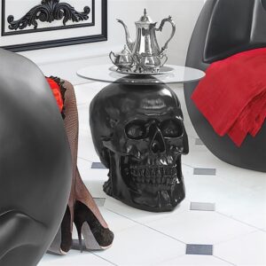 Design Toscano JQ103772 21 Inch Skull Table - Black