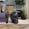 Design Toscano JQ103772 21 Inch Skull Table - Black