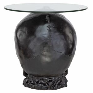 Design Toscano JQ103772 21 Inch Skull Table - Black