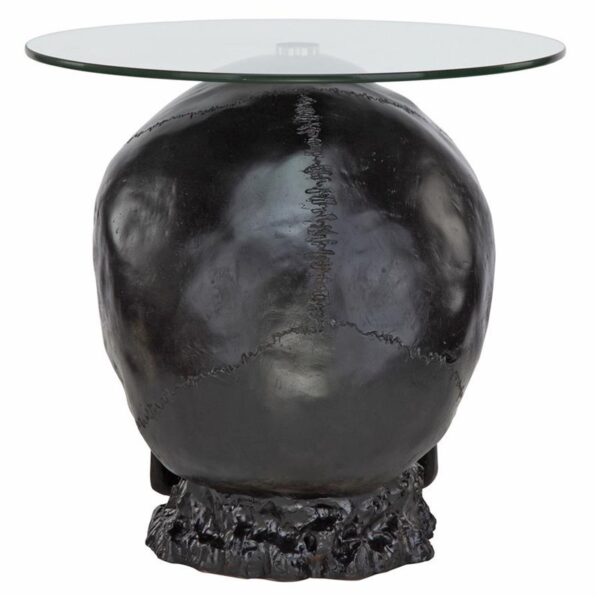 Design Toscano JQ103772 21 Inch Skull Table - Black