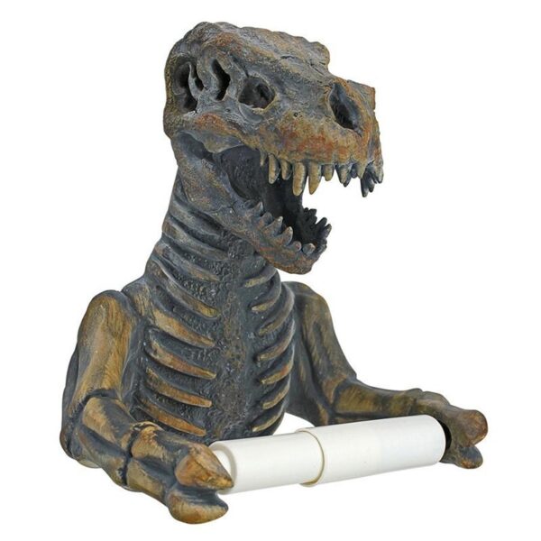 Design Toscano JQ9551 7 Inch T-Rex Toilet Paper Holder