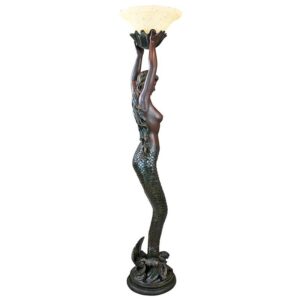 Design Toscano KY0079 16 Inch The Goddess Offering Mermaid Floor Lamp