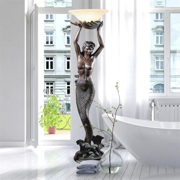 Design Toscano KY0079 16 Inch The Goddess Offering Mermaid Floor Lamp