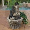 Design Toscano KY1015 17 Inch Rocky Mountain Splash Bear Fountain