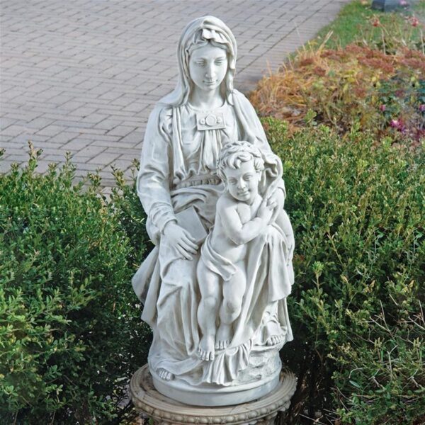 Design Toscano KY1443 10 1/2 Inch Madonna of Bruges Statue