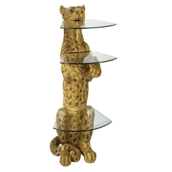 Design Toscano KY1872 23 1/2 Royal Egyptian Cheetah Pedestal Table