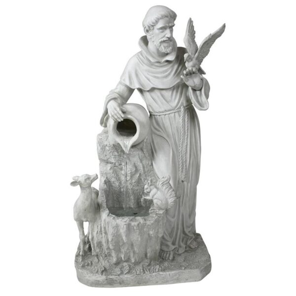 Design Toscano KY2078 16 1/2 Inch St. Francis Natures Life Giver Fountain