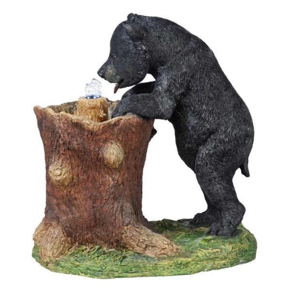 Design Toscano KY2093 19 Inch Guzzling Gulp Bear Fountain - Black