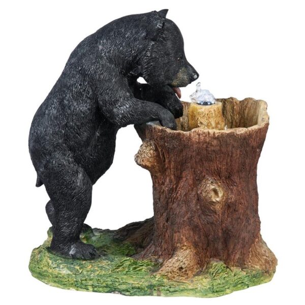 Design Toscano KY2093 19 Inch Guzzling Gulp Bear Fountain - Black