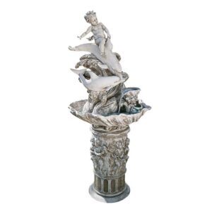 Design Toscano KY21065 23 Inch Young Poseidon with Dolphins Fountain