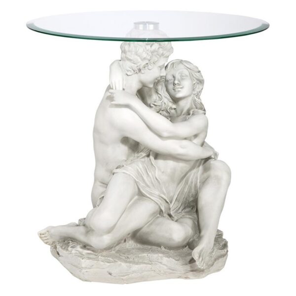 Design Toscano KY401348 18 1/2 Inch In the Arms of Romance Table