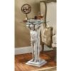 Design Toscano KY4124 18 1/2 Inch Hermitage Greek Man Pedestal Table