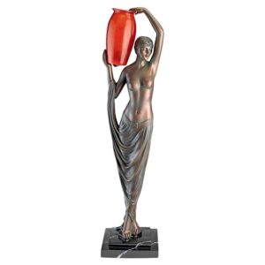 Design Toscano KY58026 9 Inch Art Deco Goddess of Light Table Lamp