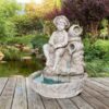 Design Toscano KY697 13 Inch Little Fisherman Garden Fountain