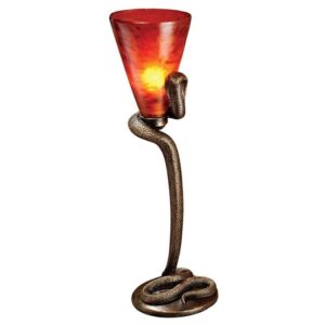 Design Toscano KY7497 6 1/2 Inch Uraeus Egyptian Cobra God Alter Lamp