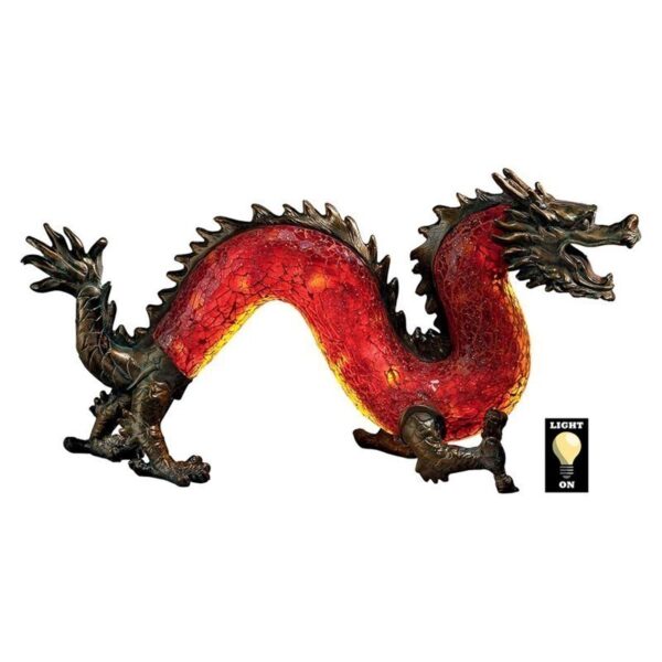 Design Toscano KY79761 16 1/2 Dragon Dance of Light Mosaic Lamp