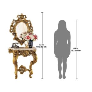 Design Toscano KY924 Madame Antoinette Console and Mirror Set