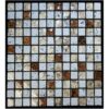 Legion Furniture MS-MIXED09 Mix Tile in Silver Gold and Brown