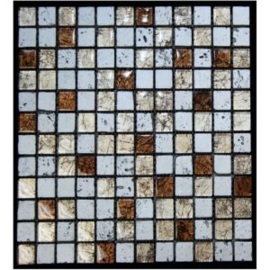 Legion Furniture MS-MIXED09 Mix Tile in Silver Gold and Brown