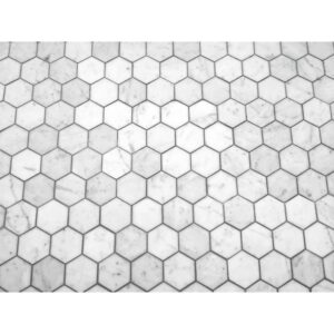 Altair MYCM01-WH Burgos 12 1/4 Inch x 10 5/8 Marble Mosaic Floor and Wall Tile - 11 Pieces