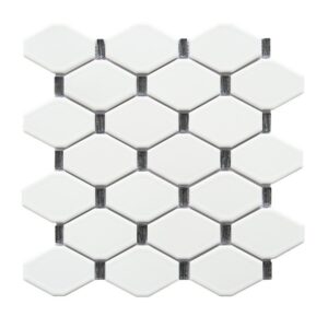 Altair MYGM02 Badajoz 11 1/2 Inch x 10 7/8 Inch Honeycomb Glass Mosaic Wall Tile