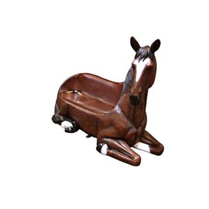 Design Toscano NE130004 70 Inch Saddle Up Horse Bench