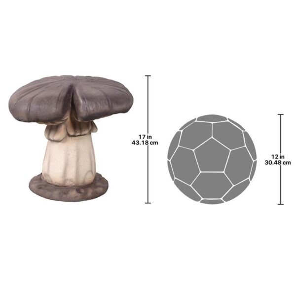 Design Toscano NE160015 19 1/2 Inch Mystic Mushroom Garden Stool