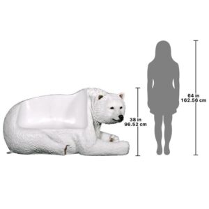 Design Toscano NE1600177 79 Inch Polar Bear Bench